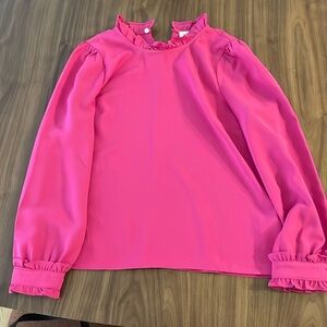 J. Crew Pink Blouse (Size PM)